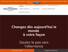 Tablet Screenshot of dijonformation.com
